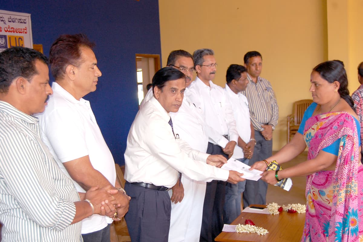 Medical camp volunteers at work